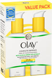 Olay Complete Defence Daily UV Moisturising Lotion with Aloe and Green Tea Extract 2 Pack, 75Ml