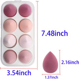 Makeup Blender Sponges, 8 Pack Cosmetic Tool Professional Beauty Makeup Set, Dry & Wet Use Makeup Sponge Egg for Powder Cream or Liquid