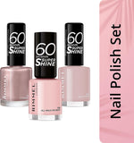 Rimmel London 60 Seconds Super Shine Nail Polish, 262 Ring a Ring O Roses 8Ml