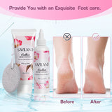 Saviland Callus Remover for Feet – 4.06Fl.Oz/120 ML Callus Remover Gel and Foot Repair Cream with Pumice Stone Foot File, Foot Callus Remover Dead Skin Remover for Feet Pedicure Foot Care Home Salon Use