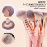 MAANGE Makeup Brushes 18 Pcs Professional Makeup Brush Set Premium Synthetic Eyeshadow Blush Foundation Make up Brushes Travel Kabuki Brushes Set