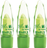 Biorlx 99% Aloe Vera Lip Balm with Color, Moisturizing Lip Plumper Temperature Color Change Lipstick Long Lasting Nutritious Aloe Vera (Three Bottles Lip Balm, Tinted)