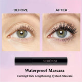 VERONNI Waterproof Blue Mascara Lengthening Mascara,Long-Lasting Lifts and Extends Lash Length, Clump Resistant, Non-Smudge Eyelash Extension Curl Mascara Makeup (03-Blue)