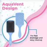 Wetbrush Paddle Detangler Hair Brush, Sky