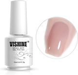 Vishine Gel Nail Polish,Transparent Neutral Nude Color Gel Polish Nail Art Manicure Salon DIY at Home 0.5 Fl Oz