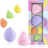 Jessup Makeup Sponge Blender Set 5Pcs Cosmetic Puff Non Latex, Soft, Flawless for Liquid Cream Powder SP010