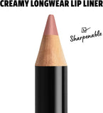 NYX PROFESSIONAL MAKEUP Slim Lip Pencil, Long-Lasting Creamy Lip Liner - Nude Pink