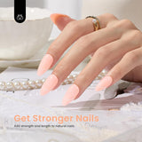 Beetles Gel Nail Polish Transparent Builder Nail Gel for Nails 5 in 1 Cover Nude Translucent Builder Strengthener Gel Jelly Gel 15ML Hard Gel Extension Nail Gel, No Need Slip Solution