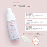 Eau Thermale Avene - Retrinal EYES - Retinaldehyde & Hyaluronic Acid - Minimizes Appearance of Under-Eye Lines, Puffiness & Dark Circles - 0.5 Fl Oz (Pack of 1)