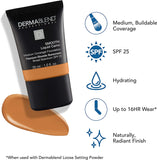 Dermablend Professional Smooth Liquid Camo - 24 Hour Hydrating Foundation with Broad Spectrum SPF 25 - Buildable Medium Coverage for Dry Skin - Dermatologist-Created - 45W Honey - 30Ml