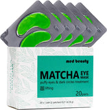 Under Eye Patches Eye Masks for Dark Circles and Puffiness 20 Pairs 40 Pcs [Med Beauty] (Green Tea Matcha)