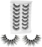 Fake Eyelashes Natural Wispy Lashes 3D Volume Faux Mink Lashes Fluffy False Lashes 16MM Cat Eye Lashes A14