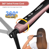 Hair Straightening Brush for Women - Ceramic Hair Straightening Brush Matte 6 Temperature Settings, Hot Brush Hair Straightener anti Scald, 20 Mins Auto Shut Brush Straightener for Salon Styling