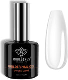 Modelones Builder Nail Gel 6 Colors, 8-In-1 Gel Builder Set for Nails, Hard Gel Builder Nail Strengthener Extension Color Gel Base Gel Rhinestone False Nail Tips Glue Gel in a Bottle for Women Gifts