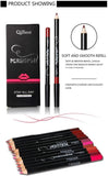 12 Colors Lipliner Pencil Set, Waterproof and Long Lasting, Smooth and Creamy Lip Liners for Girls and Woman