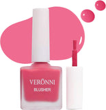 VERONNI Fruit Juice Liquid Blusher for Cheeks,Vegan Face Cream Blush Glow Makeup,Waterproof Long Lasting Blushes,Cruelty-Free for a Shimmery Finish (401)