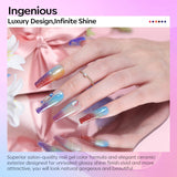 Modelones Gel Nail Polish Set - 6 Colors Neon Collection Gel Polish Set Pink Green Turquoise Nail Gel Polish Glow Manicure Kit Diy Home for Women Girls