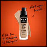 NYX Professional Makeup Can'T Stop Won'T Stop Full Coverage Liquid Foundation - 10 Buff