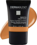 Dermablend Professional Smooth Liquid Camo - 24 Hour Hydrating Foundation with Broad Spectrum SPF 25 - Buildable Medium Coverage for Dry Skin - Dermatologist-Created - 45W Honey - 30Ml