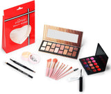 Fantasyday All in One Makeup Kit,Full Starter Cosmetics Set with Eyeshadow Palette, Lipstick Palette, Eyebrow Pencil, Concealer, Mascara,Makeup Brush, Gift Set for Women,Girls & Teens#A01