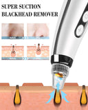 Blackhead Remover Pore Vacuum,Upgraded Facial Pore Cleaner,Electric Acne Comedone Whitehead Extractor Tool-5 Suction Power,5 Probes,Usb Rechargeable Blackhead Vacuum for Women & Men