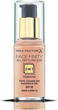 Max Factor Facefinity All Day Flawless 3 in 1 Liquid Foundation 30 Ml, 45 Warm Almond