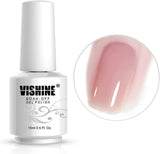 Vishine Jelly Milky Nude Pink Gel Nail Polish Soak off LED UV Gel Polish Varnish Nail Art Home DIY Manicure Nail Salon Varnish 15Ml #09