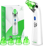 𝐁𝐥𝐚𝐜𝐤𝐡𝐞𝐚𝐝 𝐑𝐞𝐦𝐨𝐯𝐞𝐫 𝐏𝐨𝐫𝐞 𝐕𝐚𝐜𝐮𝐮𝐦 - Facial Pore Cleaner - Electric Acne Comedone Whitehead Extractor W/5 Suction Power 4 Probes, USB Rechargeable Blackhead Vacuum Removal Kit