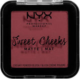 NYX Professional Makeup Sweet Cheeks Creamy Powder Blush Matte - Bang Bang