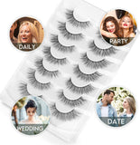 Jiocolor Lashes Bottom Lashes Strip Natural Bottom Eyelashes Wispy under False Lashes Lower Lashes Extension Clear Band Mink Lashes 7 Pairs R1