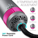 Hot Air Brush, AU PLUG Blow Dryer, 6IN1 Hair Dryer Brush Styling Tools Salon Negative Ionic Electric Hair Straightener＆Curly Hair Comb,Detachable Hot Hair Brush