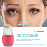 BEETIY Ice Roller for Face and Eye, Silicone Mold Beauty Tools Face, Eye Neck, Facial Skin Care Tool Puffiness Relief & Remove Fine Lines Reduce Acne 1 Count