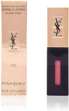 Yves Saint Laurent Rouge Pur Couture Vernis a Levres Glossy Stain 8 Orange De Chine for Women, 0.2 Oz Lip Gloss, 6 Milliliters