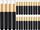 30Pieces Lash Shampoo Brushes,Eyelash Extension Cleanser Brush, Nose Pore Deep Cleaning Blackhead Peel off Remover Brush Tool Soft and Comfortable Facial Makeup Remover Cleansing Brushes Tools(Black)