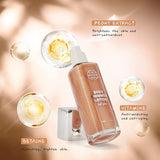 VIOLA HOUSE Body Shimmer Body Luminizer, Waterproof Moisturizing and Glow for Face & Body Liquid Highlighter, Radiance All in One Makeup Shimmer Body Lotion, Face Body Glow Illuminator -100Ml/3.38Oz (Rose Gold)