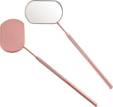 Pretty Memory Lash Makeup Mirror, Stainless Steel , Eyelash Extensions Accessories Supplies, 2.2Inch(Rose Gold)