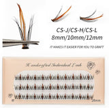 10Mm Black Volume Cluster Eyelash Extension Individual False Lashes