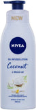 NIVEA Body Oil in Lotion Coconut and Monoi Oil, Scented Moisturiser for Normal to Dry Skin, 400 Ml