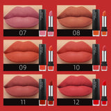 Balee 6PCS Matte Lipstick Set,Long Lasting & Non-Stick Cup and Waterproof Lip Gloss Set, Ideal Lip Makeup for Girls and Women (Set A)