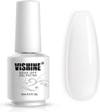 Vishine Gel Nail Polish 1Pcs 15ML Natural Milky Color Gel Polish Clear White Nail Art UV LED Gel Manicure Salon DIY at Home