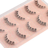 Manga Lashes False Eyelashes Look like Individual Clusters Fluffy Faux Mink Lashes Natural Look 5 Pairs False Lashes (AW11)