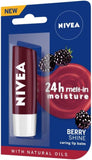 Nivea Lip Care Fruity Shine, Blackberry, 4.8G