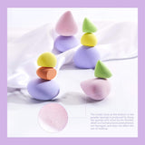 Jessup Makeup Sponge Blender Set 5Pcs Cosmetic Puff Non Latex, Soft, Flawless for Liquid Cream Powder SP010