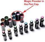 Chrome Nail Powder Pen - Air Cushion Nail Powder Pen with Mirror Effect Glitter Nail Art Pens Eyeshadow Pens