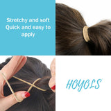 Toddler Girls Mini Elastic Ties, 1 Inch Small Hair Ties No Damage Ponytail Holders Fine Thin Hair Bands for Baby Kids Hair Accessories 2Mm 100Pcs by Hoyols (Sandy Blonde)