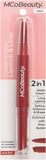 Mcobeauty Double-Ended Lipstick and Liner - Iconic Red for Women 0.066 Oz Lipstick