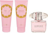 Versace Bright Crystal Eau De Toilette Spray 4-Piece Gift Set for Women