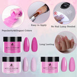 MAGIC ARMOR Acrylic Nail Kit Professional Acrylic Liquid Monomer and Acrylic Powder Set with Acrylic Nail Brush Tips for Acrylic Nails Extension Beginner Kit for Acrylic Nails Extension Beginner Kit