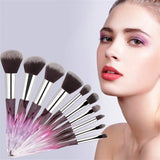 Makeup Brush Kits, with Crystal Handle - 10Pcs Professional Eyeshadows Blush Foundation Powder Concealers Premium Colorful Diamond Brush Kit for Makeup