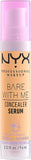 NYX Professional Makeup Bare with Me Concealer Serum, Light 02, 9.6Ml